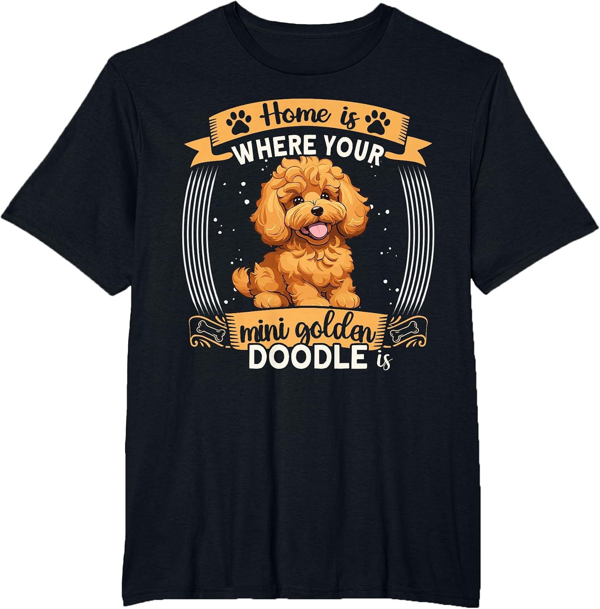 Mini Goldendoodle Mom Collar Must Haves Mini Golden Doodle T-Shirt - Black