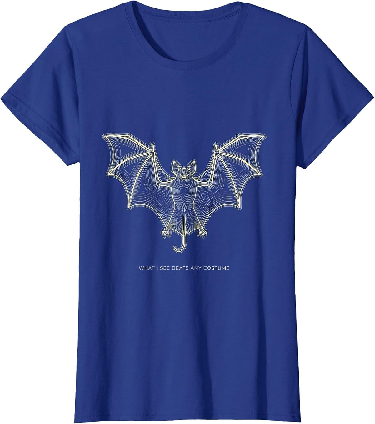Women's What I See Beats Any Costume Funny Sonographer Halloween T-Shirt - Royal Blue