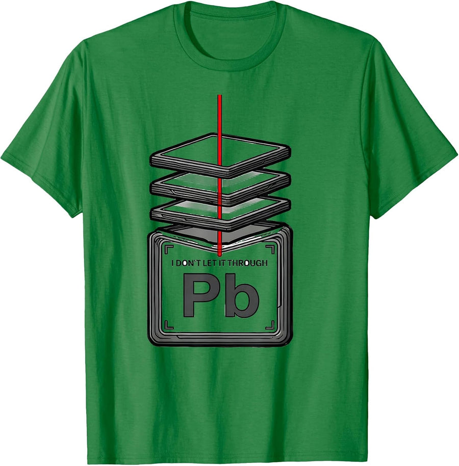 Men's I Don't Let It Through Funny Chemistry Element Science Humor T-Shirt - Kelly Green