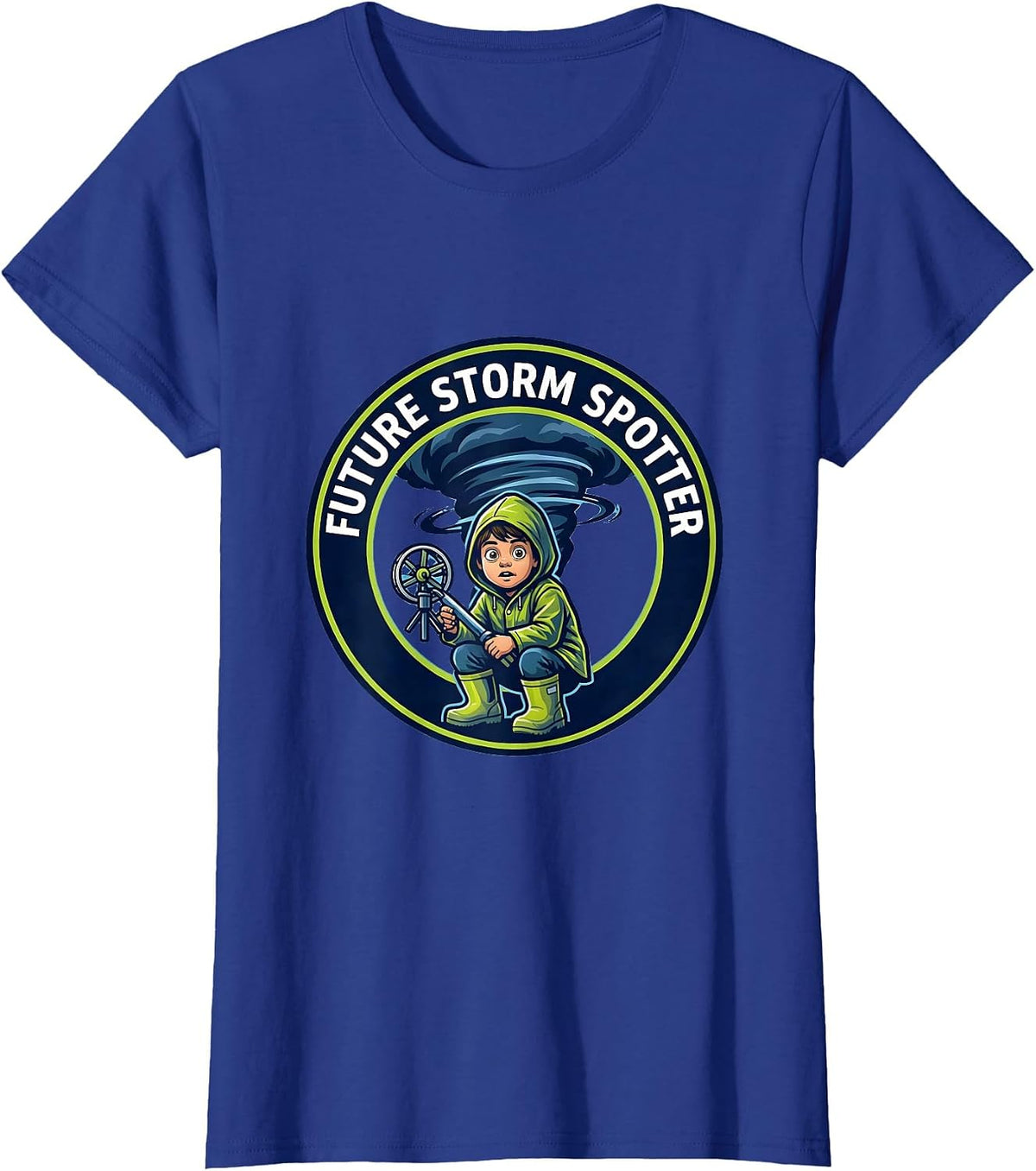 Women's Future Storm Spotter Funny Meteorology Storm Chaser Weather T-Shirt - Royal Blue