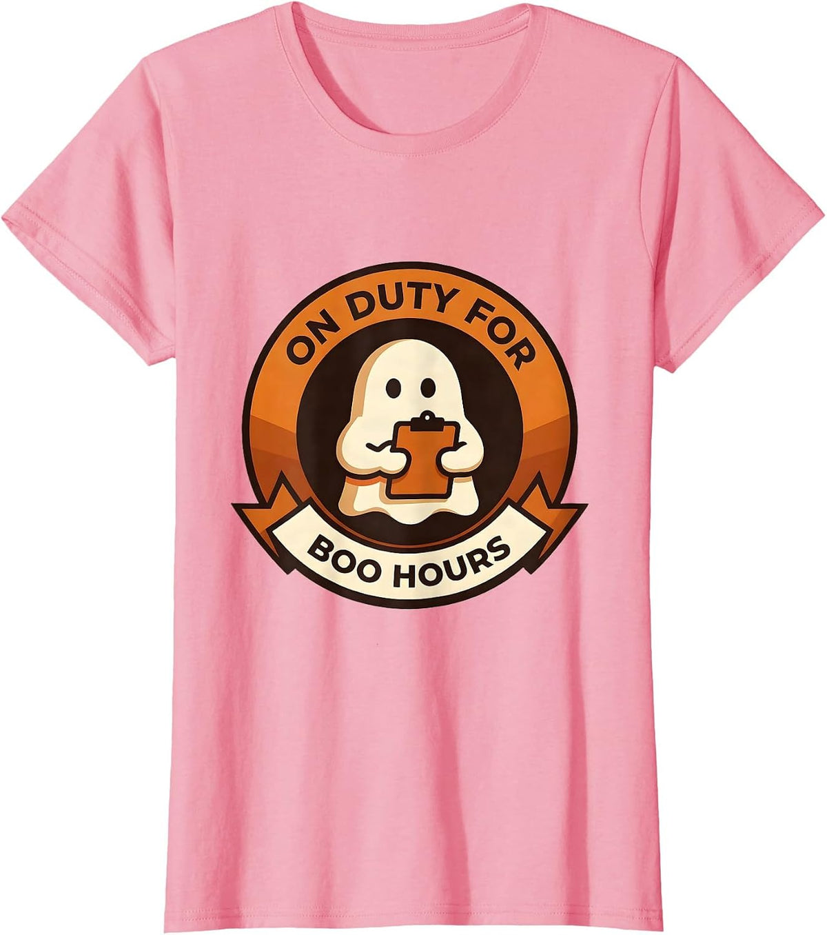 Women's On Duty For Boo Hours Funny SPED Paraprofessional Ghost T-Shirt - Pink