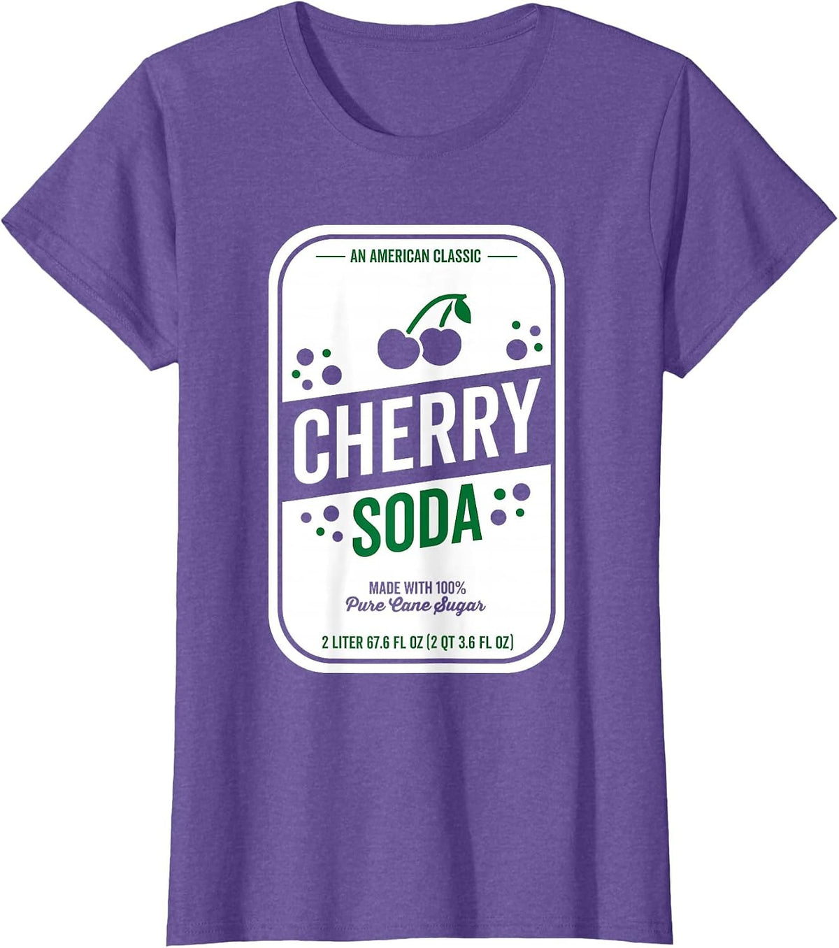 Soda Group Halloween Costume Cherry Soda T-Shirt - Purple Heather