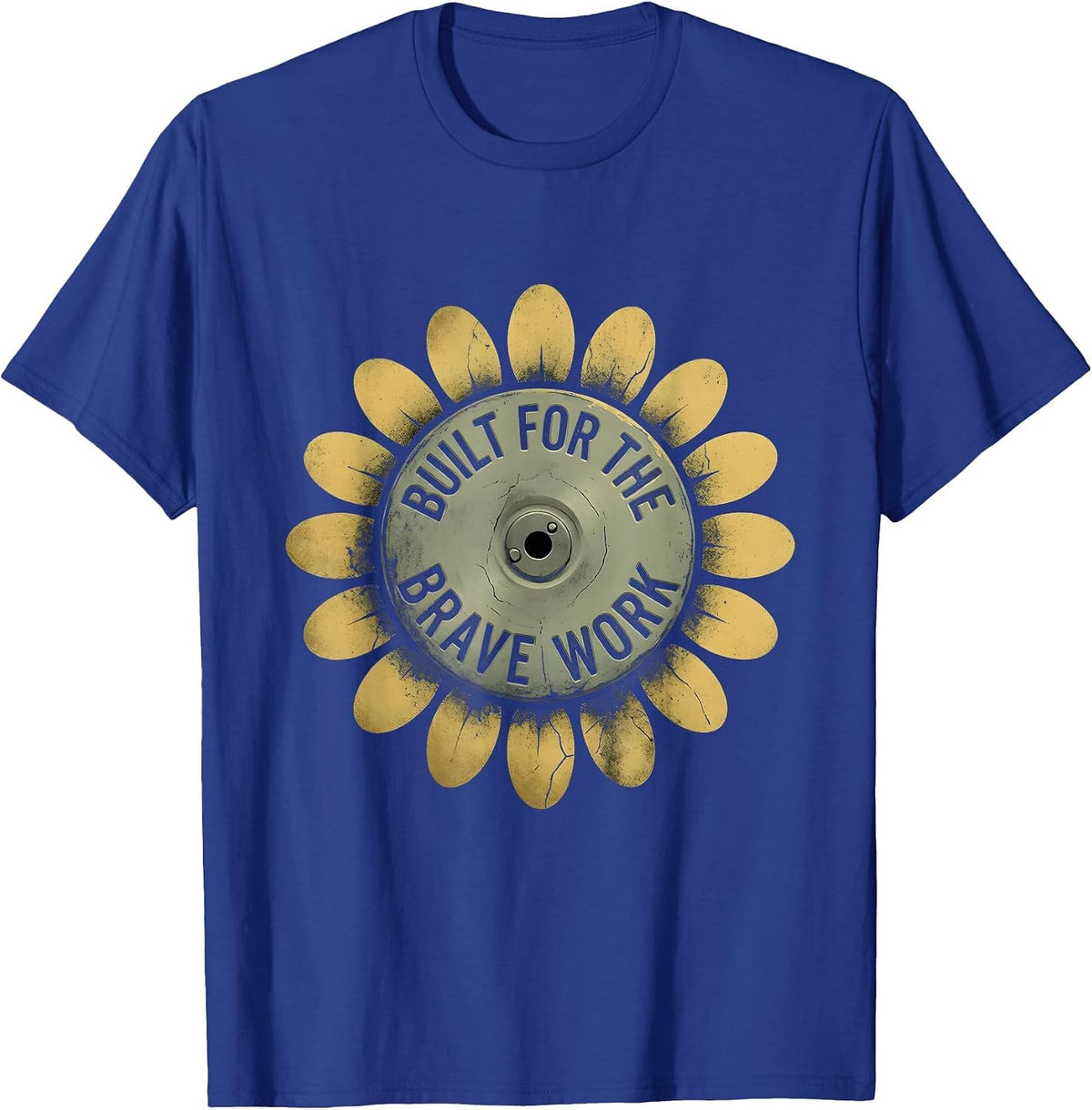Built for the Brave Work Social Worker Design T-Shirt - Royal Blue