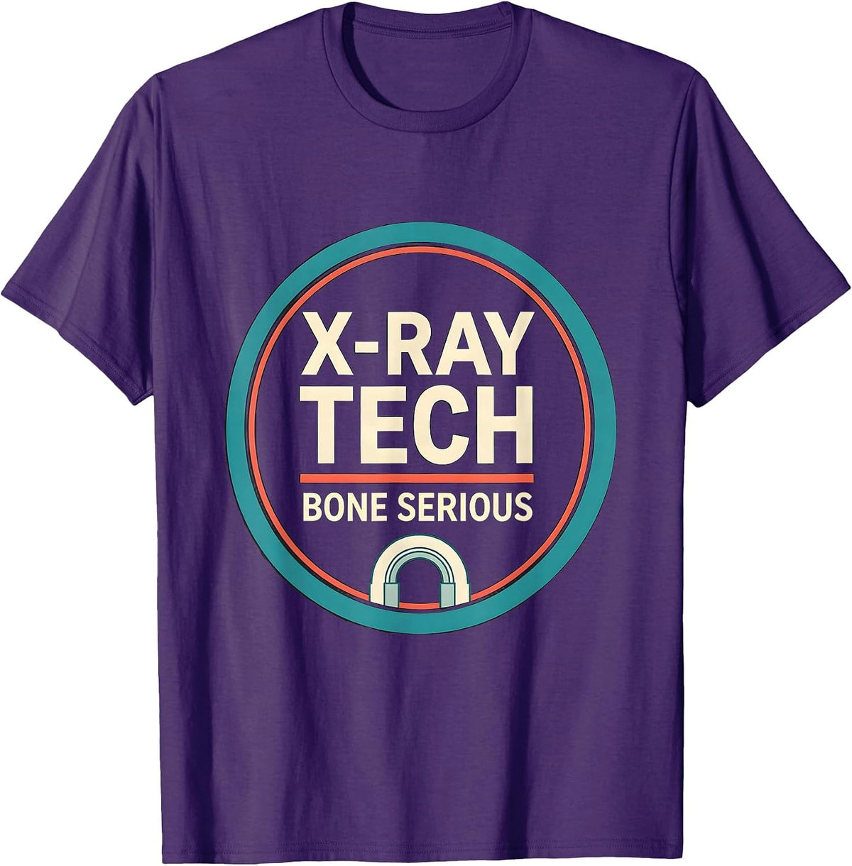 X-Ray Tech, Bone Serious Funny Radiology Tech Humor T-Shirt - Purple