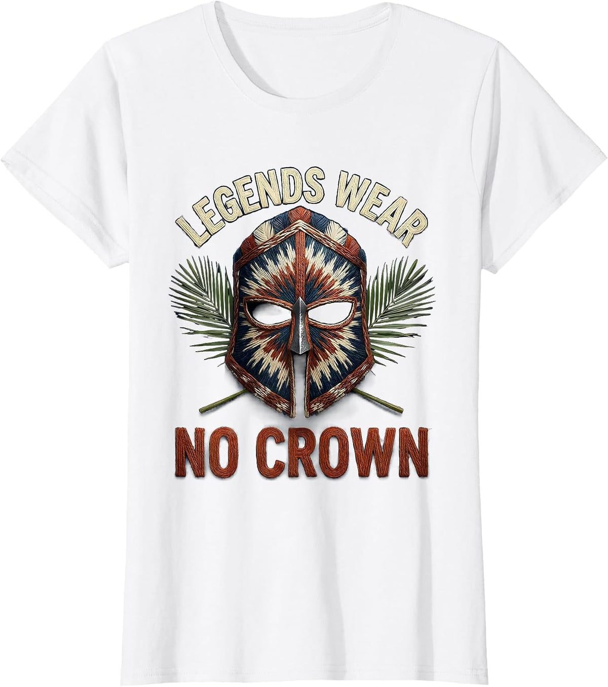 King Baldwin Legends Wear No Crown Design T-Shirt - White