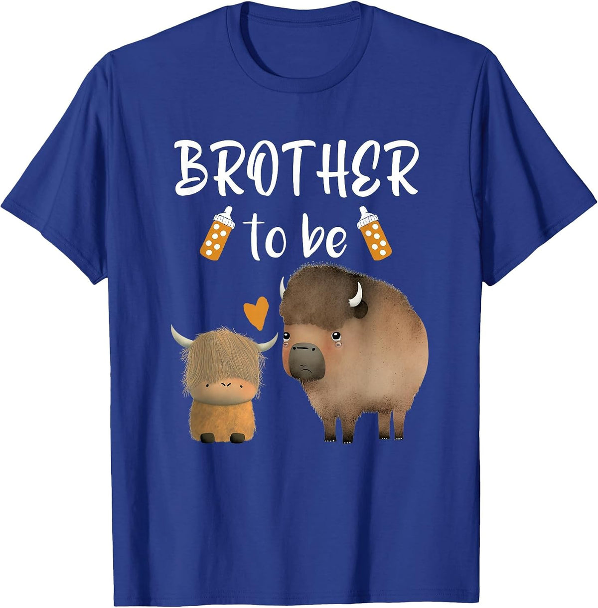 Brother to Be Buffalo Baby Shower Bison for Boy Or Girl T-Shirt - Royal Blue