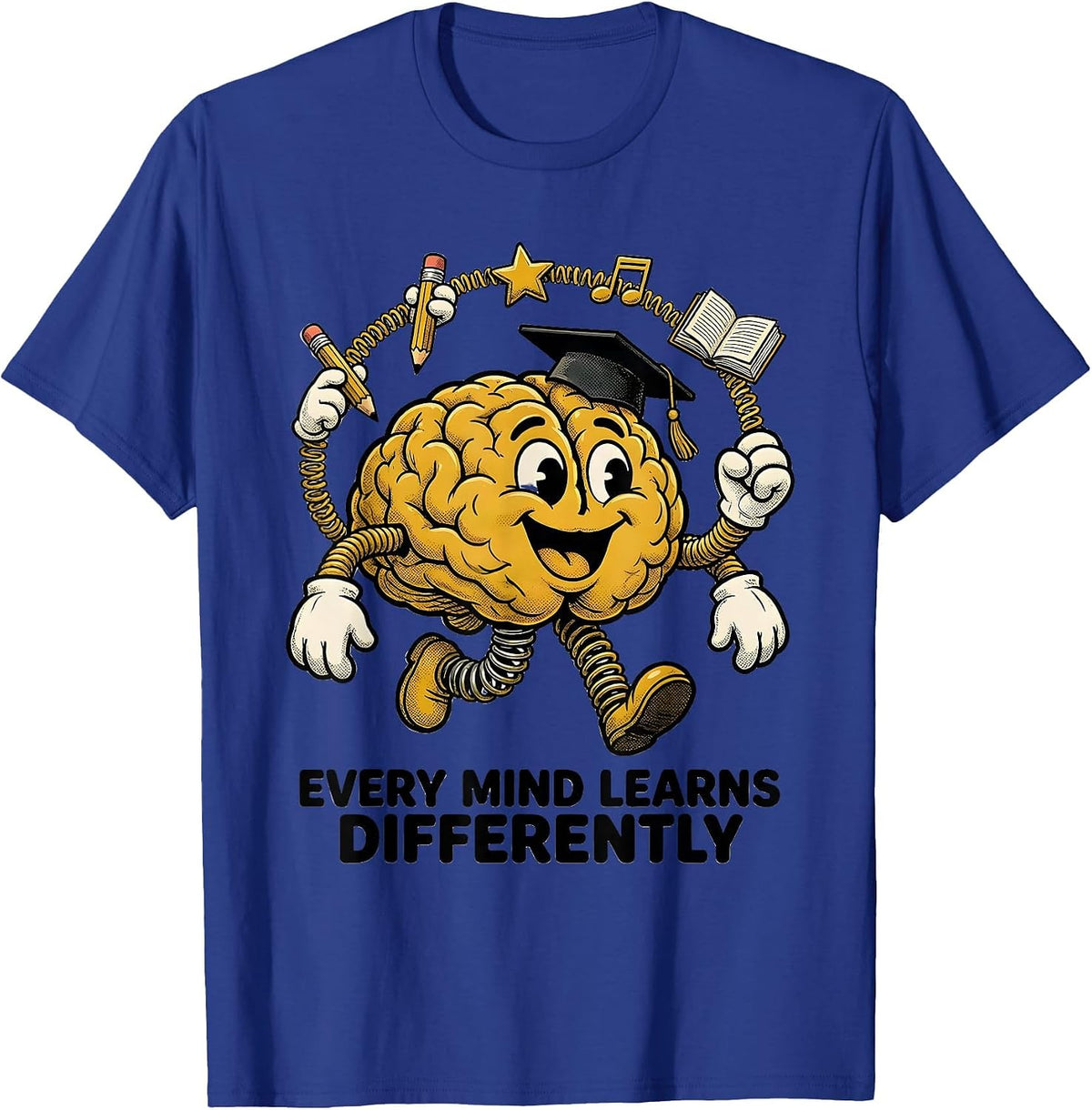 Every Mind Learns Differently Special Education T-Shirt - Royal Blue