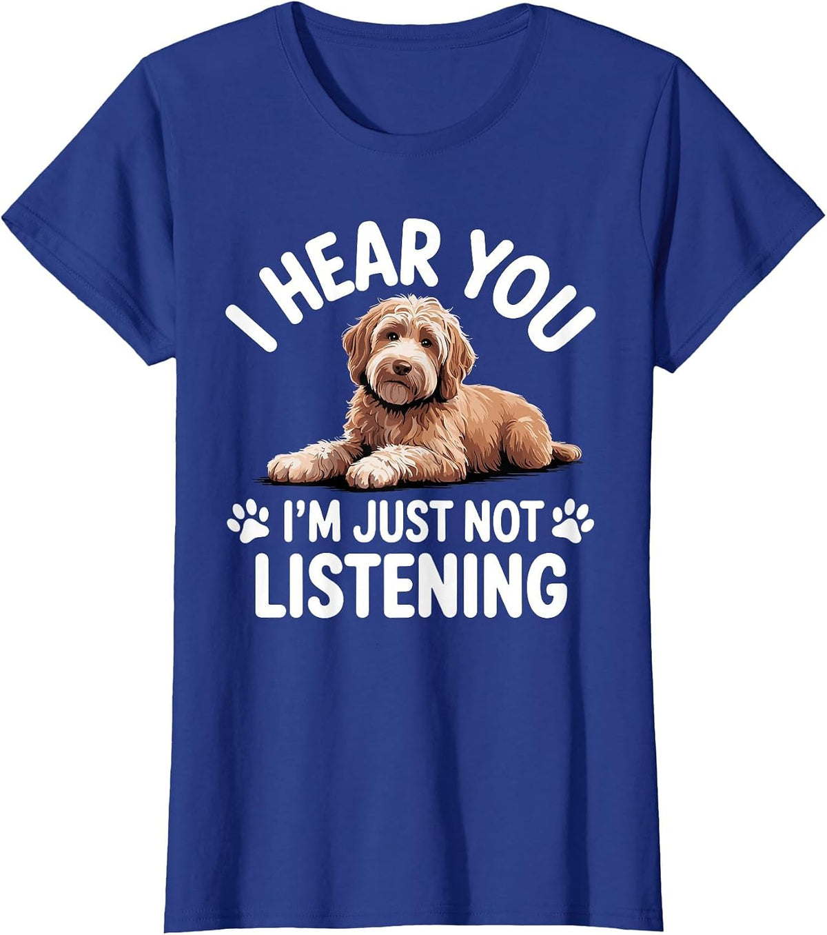 Funny Goldendoodle Art for Men Women Goldendoodle Lover T-Shirt - Royal Blue