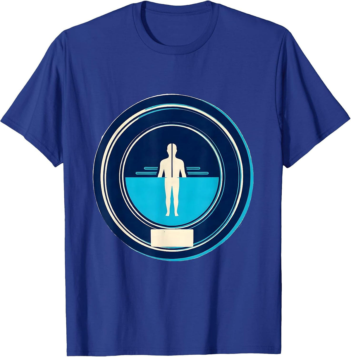 Stamp Seal Baptism Badge Christian Water Keepsake T-Shirt - Royal Blue