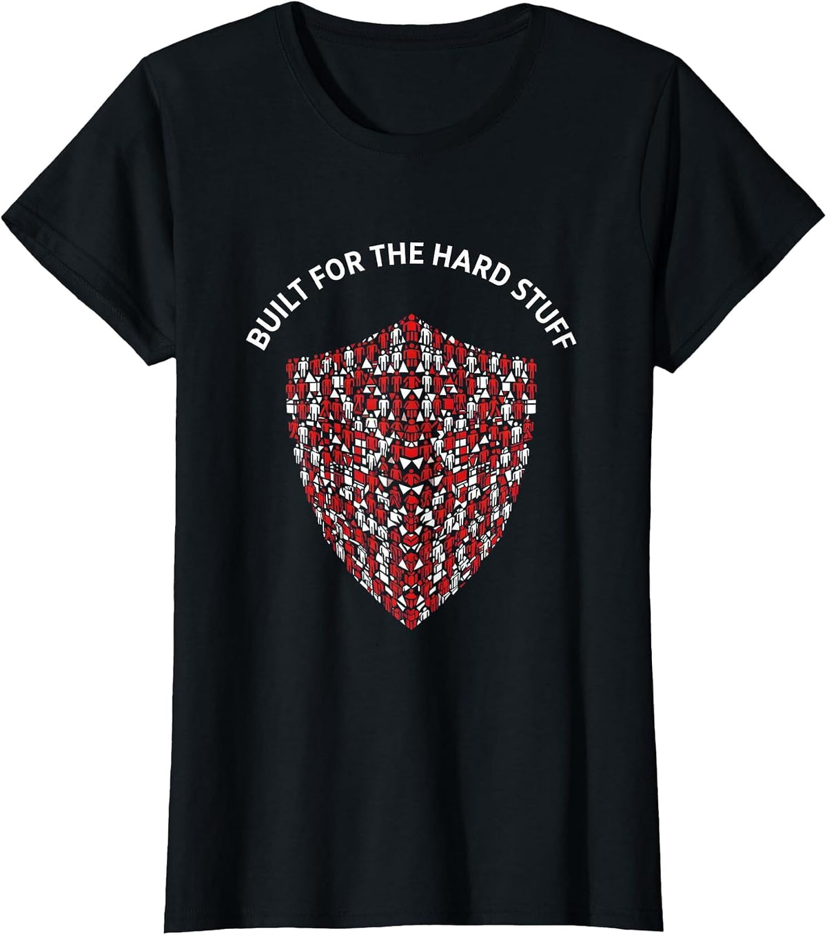 Built for the Hard Stuff Social Worker Design T-Shirt - Black