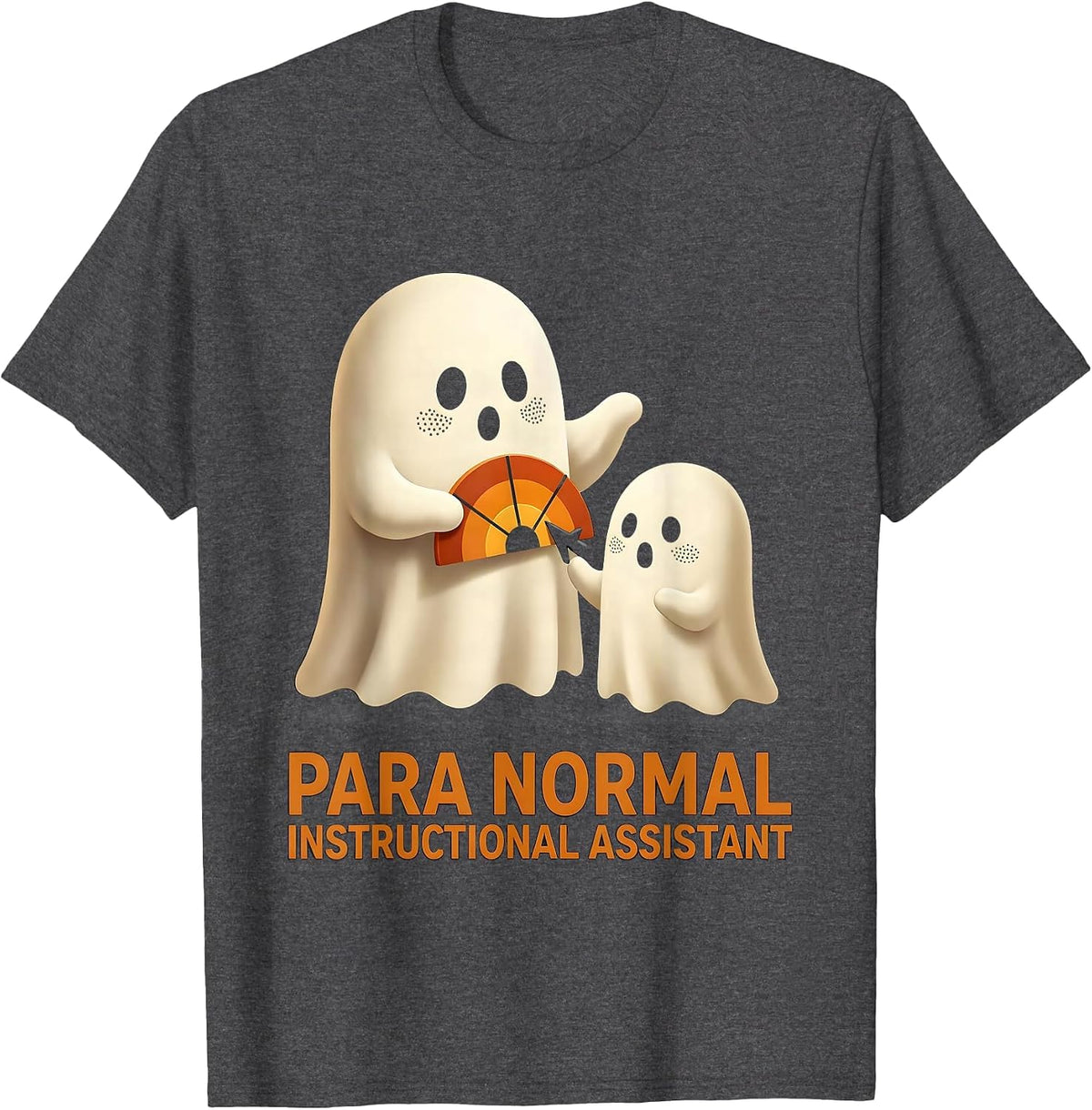 Men's Para Normal Instructional Assistant Funny Paraprofessional T-Shirt - Dark Heather Grey