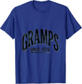 Gramps Since 2026 Funny First Time Grandpa Let The Spoiling T-Shirt - Royal Blue