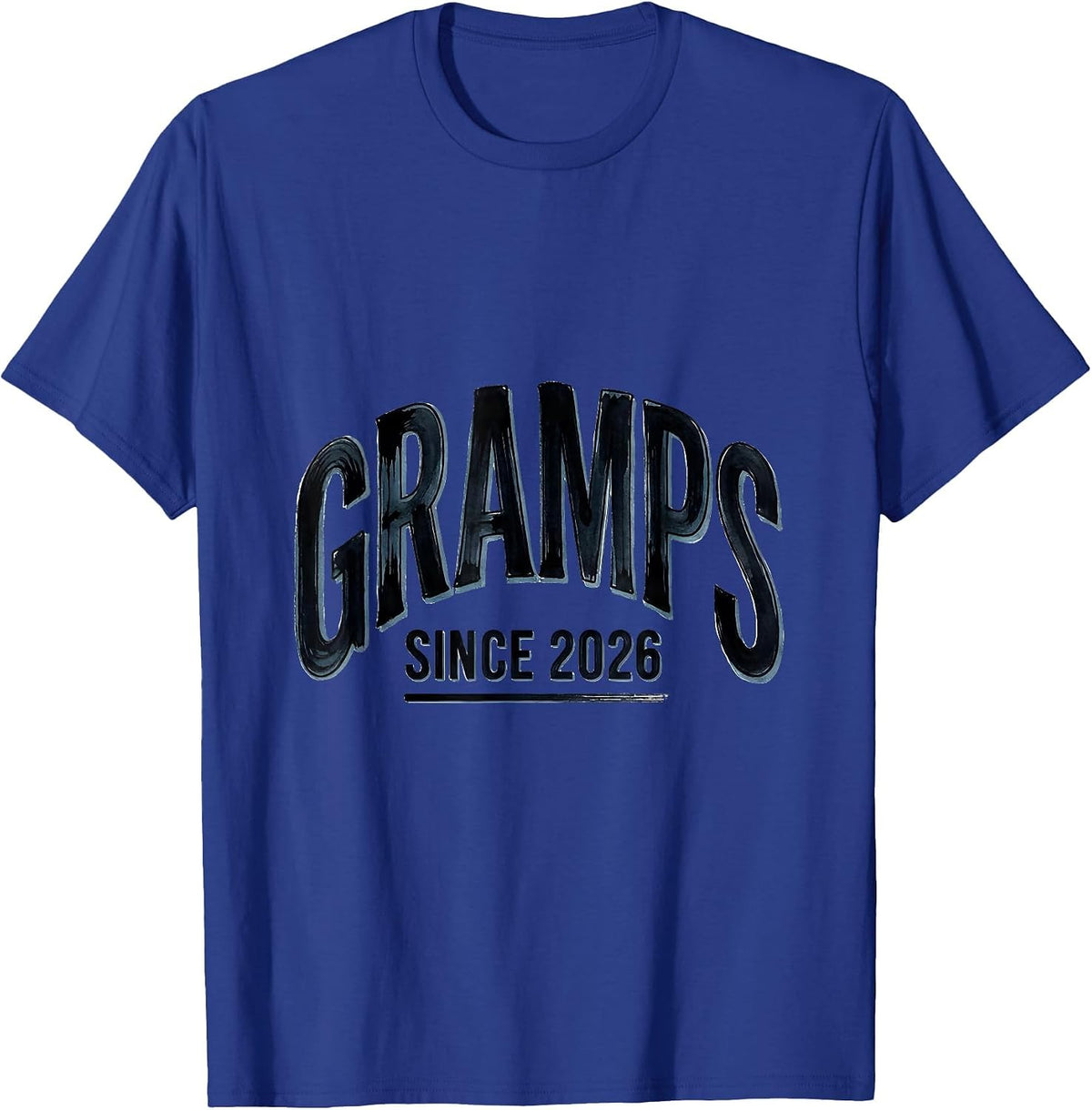 Gramps Since 2026 Funny First Time Grandpa Let The Spoiling T-Shirt - Royal Blue