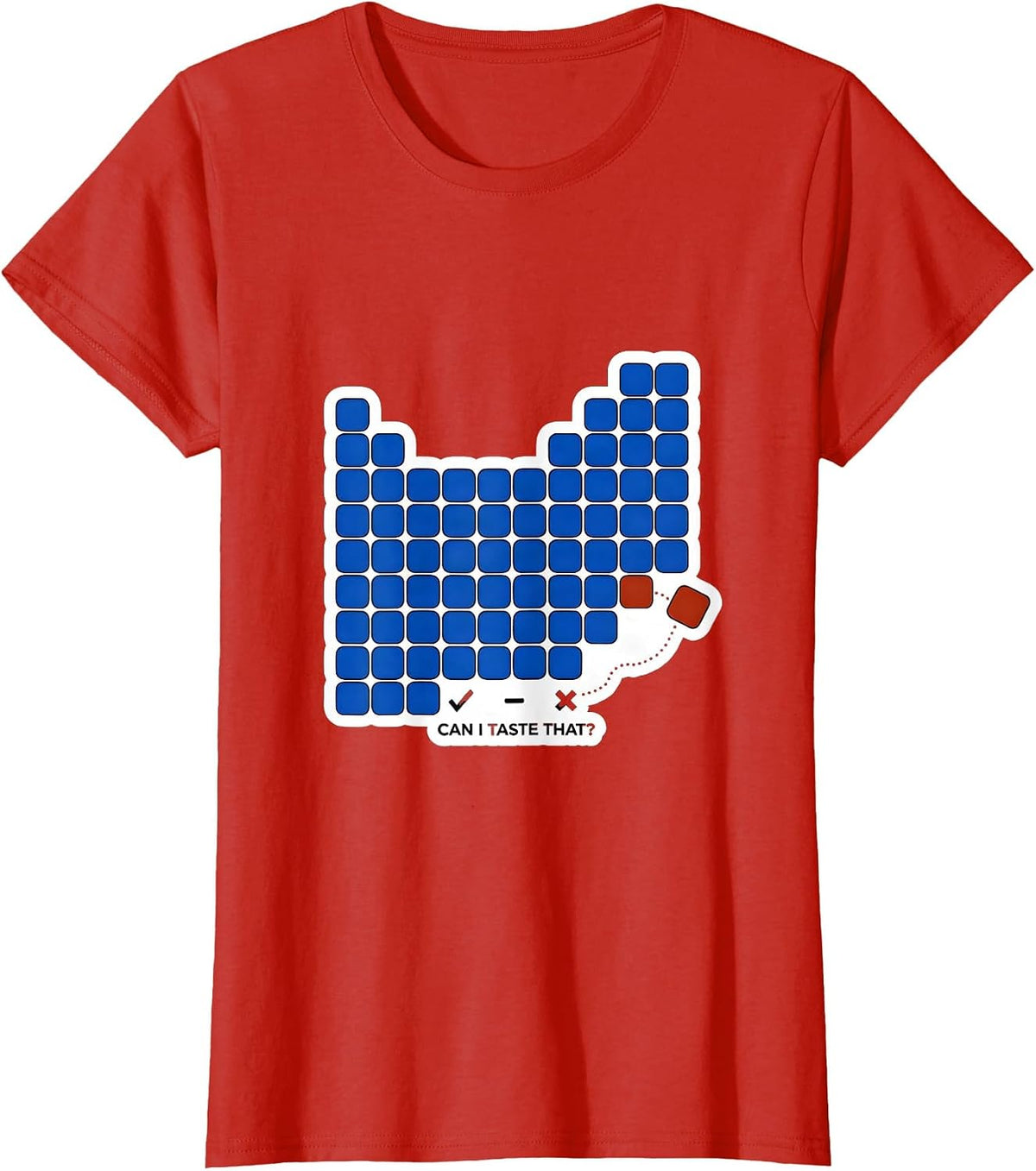 Can I Taste That Funny Periodic Table Chemistry Teacher T-Shirt - Red