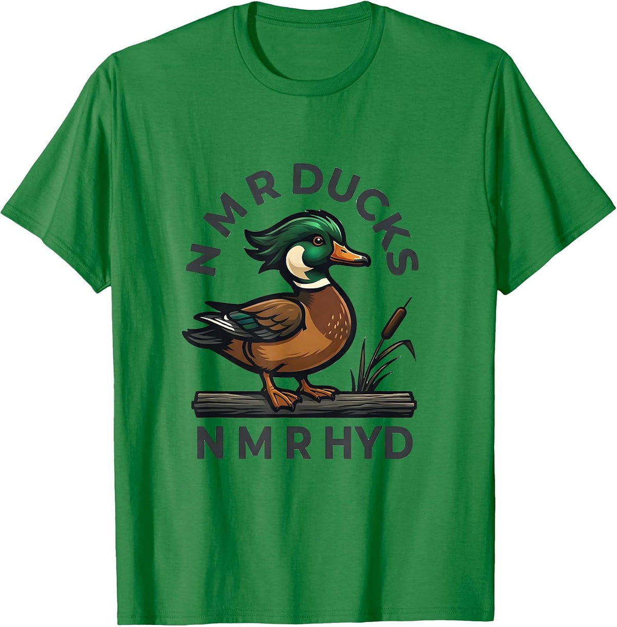 Men's N M R DUCKS N M R HYD Funny Duck Hunter Hunting Dad Gift T-Shirt - Kelly Green