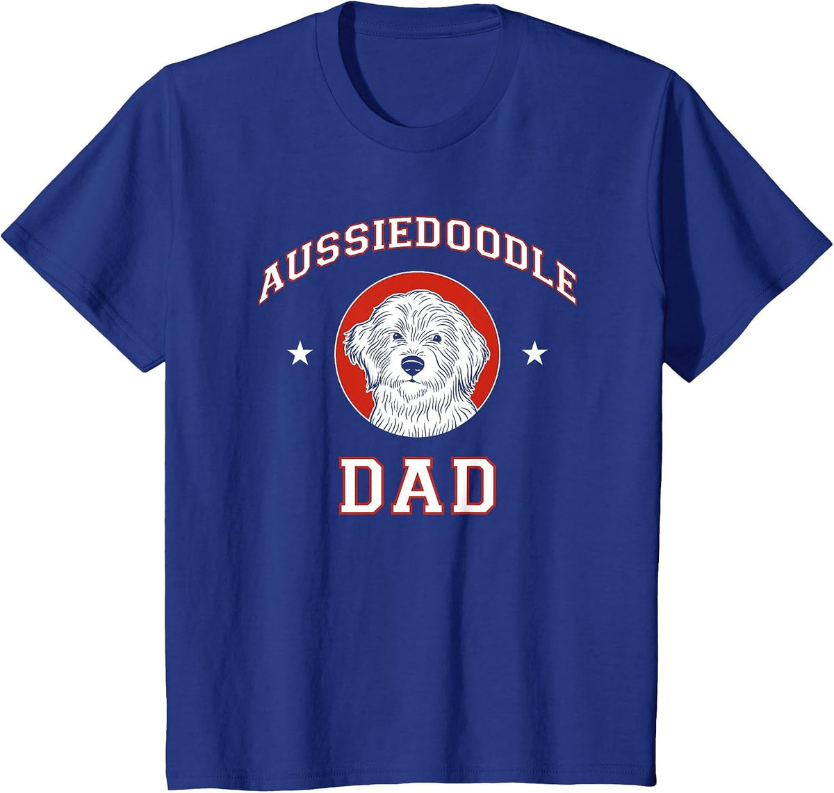 Aussiedoodle Dad Dog Father T-Shirt - Royal Blue