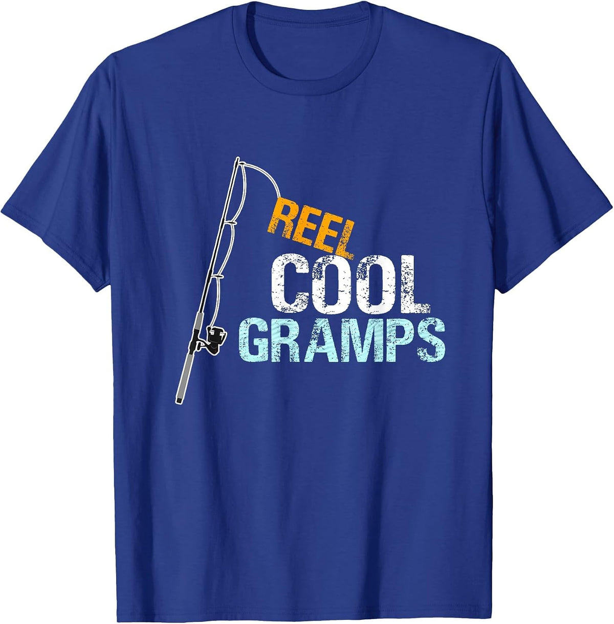Reel Cool Gramps Grandfather Grandpa T-Shirt - Royal Blue