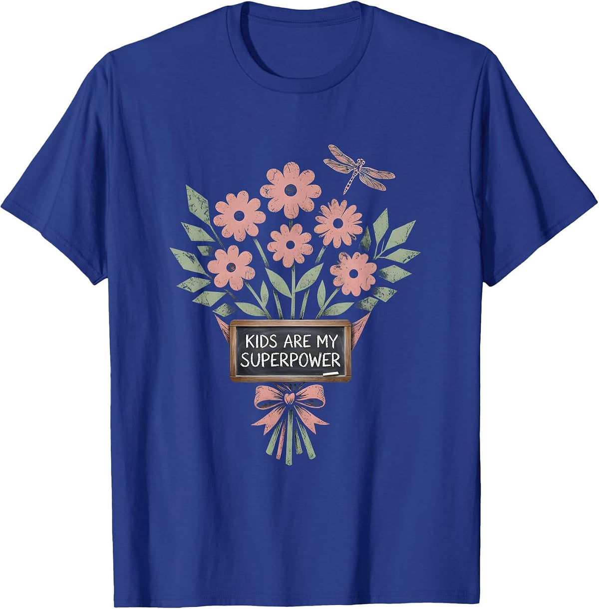 Kids Are My Superpower Paraprofessional Design T-Shirt - Royal Blue