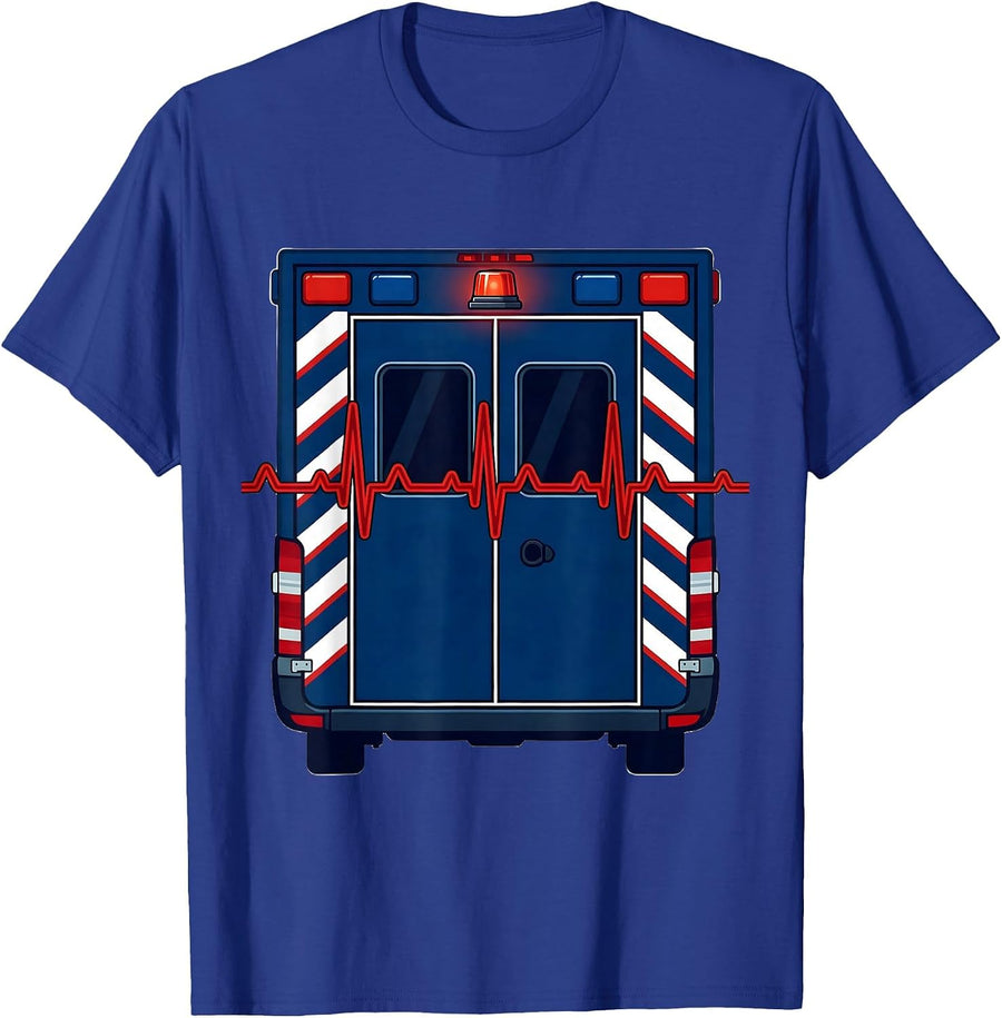 Ambulance Rear Doors Funny EMT Paramedic Gift T-Shirt - Royal Blue
