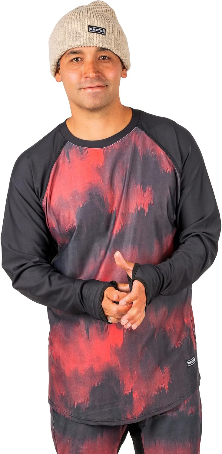 BLACKSTRAP Men's Skyliner All-Season Base Layer Crewneck Long Sleeve Top, All Day Comfort and Warmth, [insert color] -