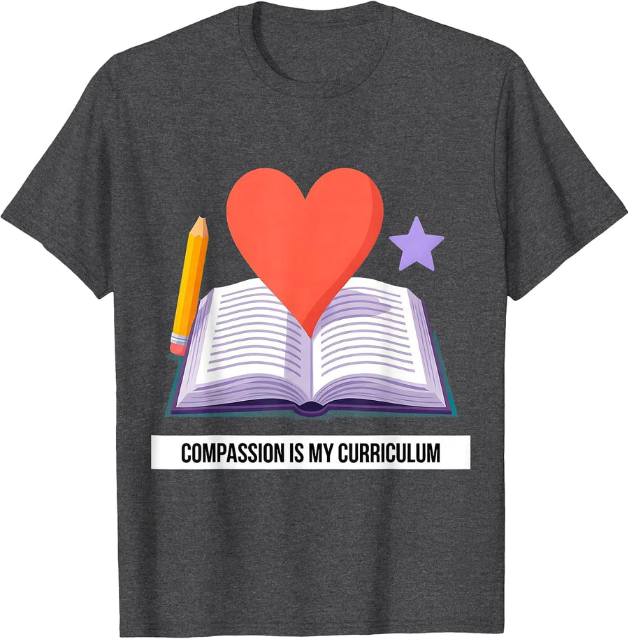 Men's Compassion Is My Curriculum Paraprofessional T-Shirt - Dark Heather Grey
