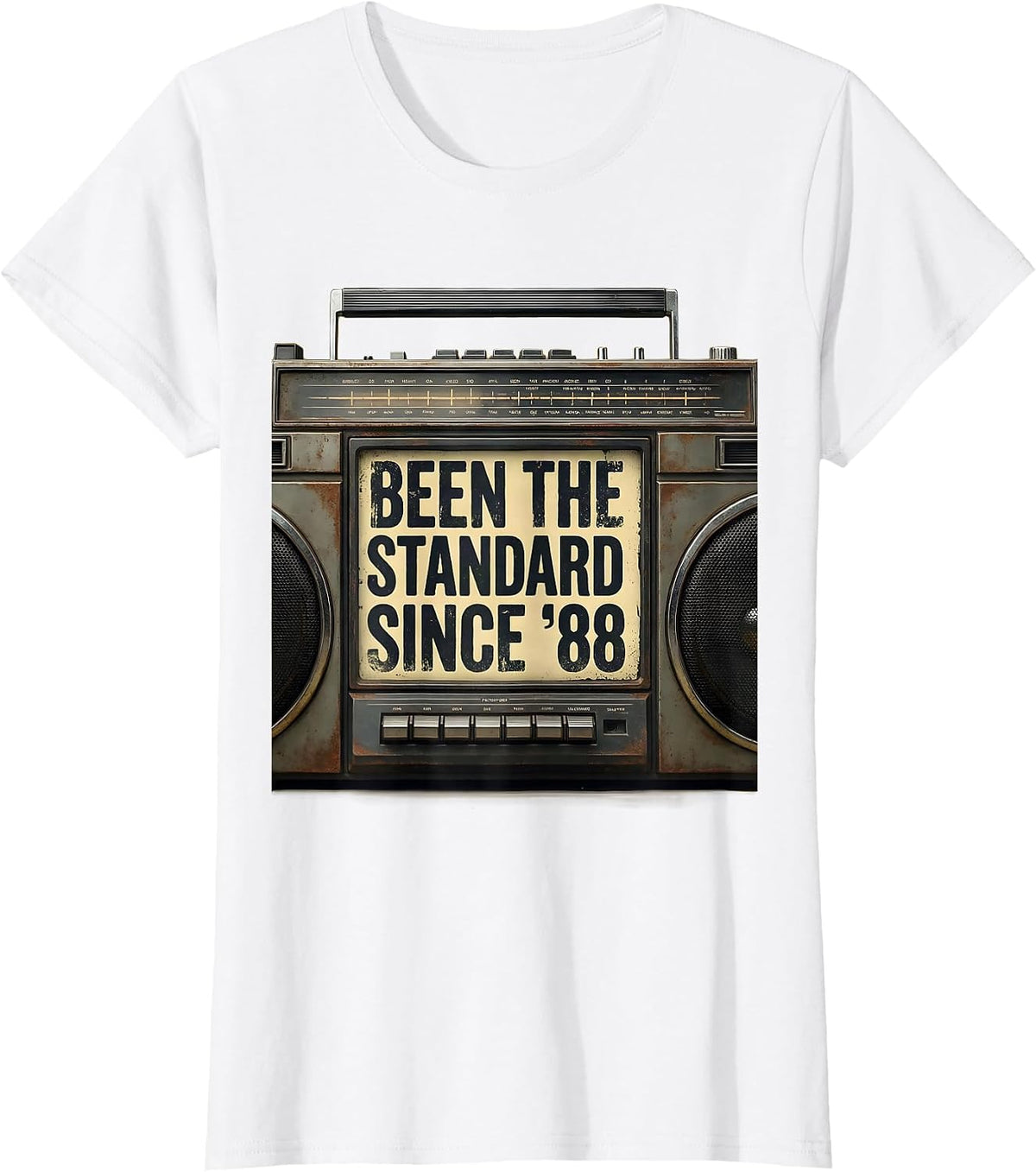 Women's Been The Standard Since 88 Vintage 90s Hip-Hop Rap Music T-Shirt - White