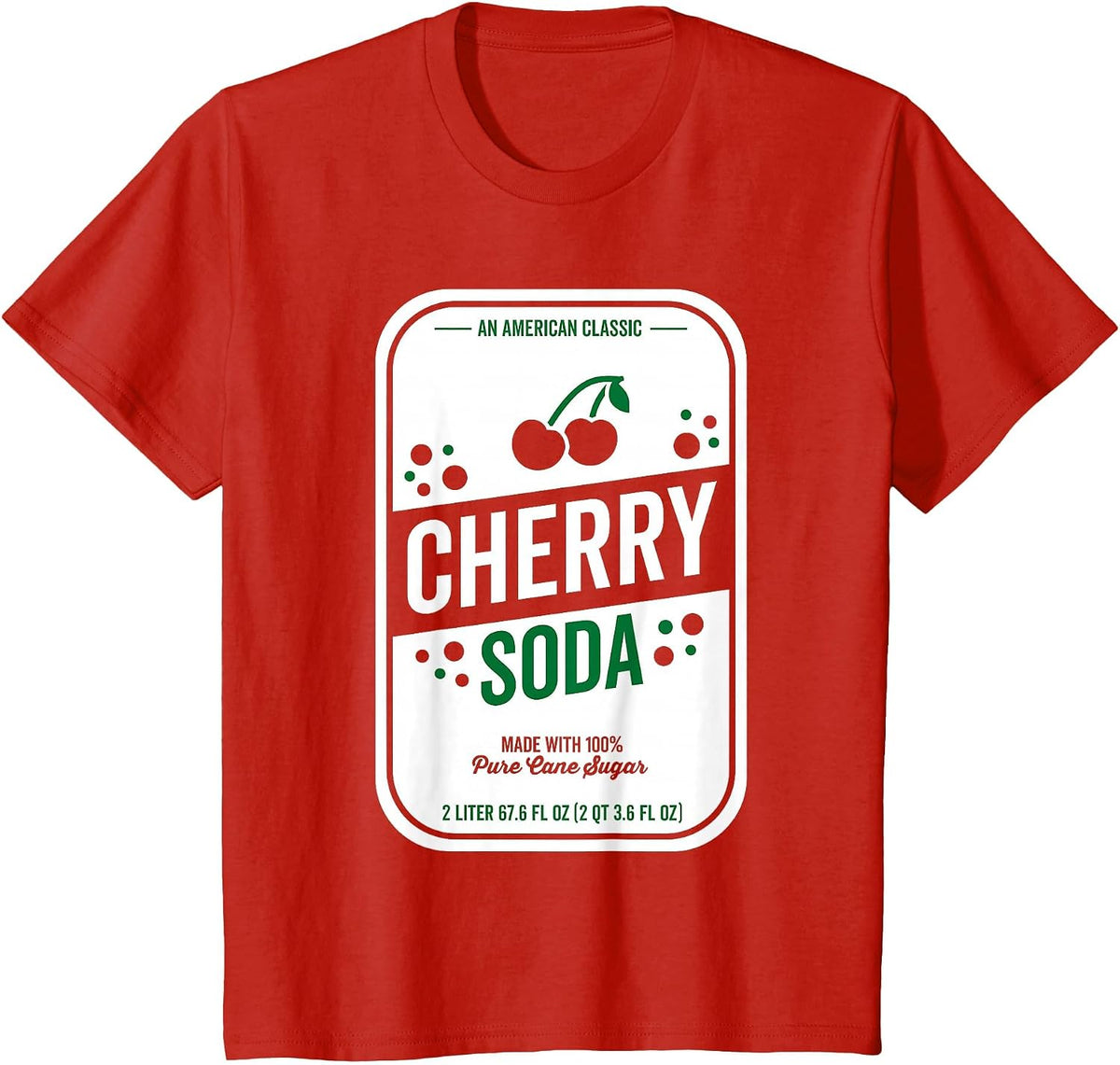 Soda Group Halloween Costume Cherry Soda T-Shirt - Red