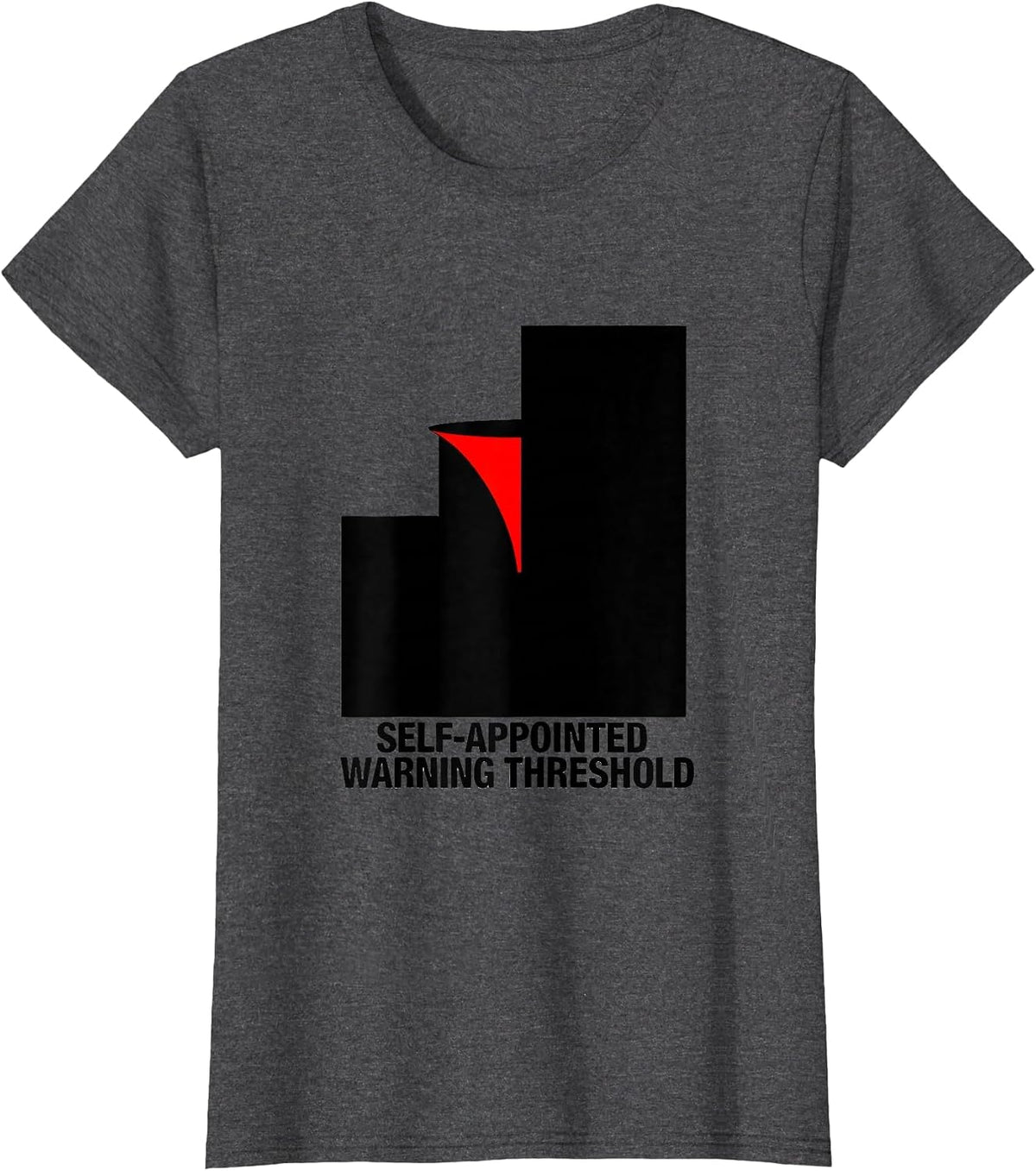 Women's Self-Appointed Warning Threshold Storm Chaser Meteorology T-Shirt - Dark Heather Grey
