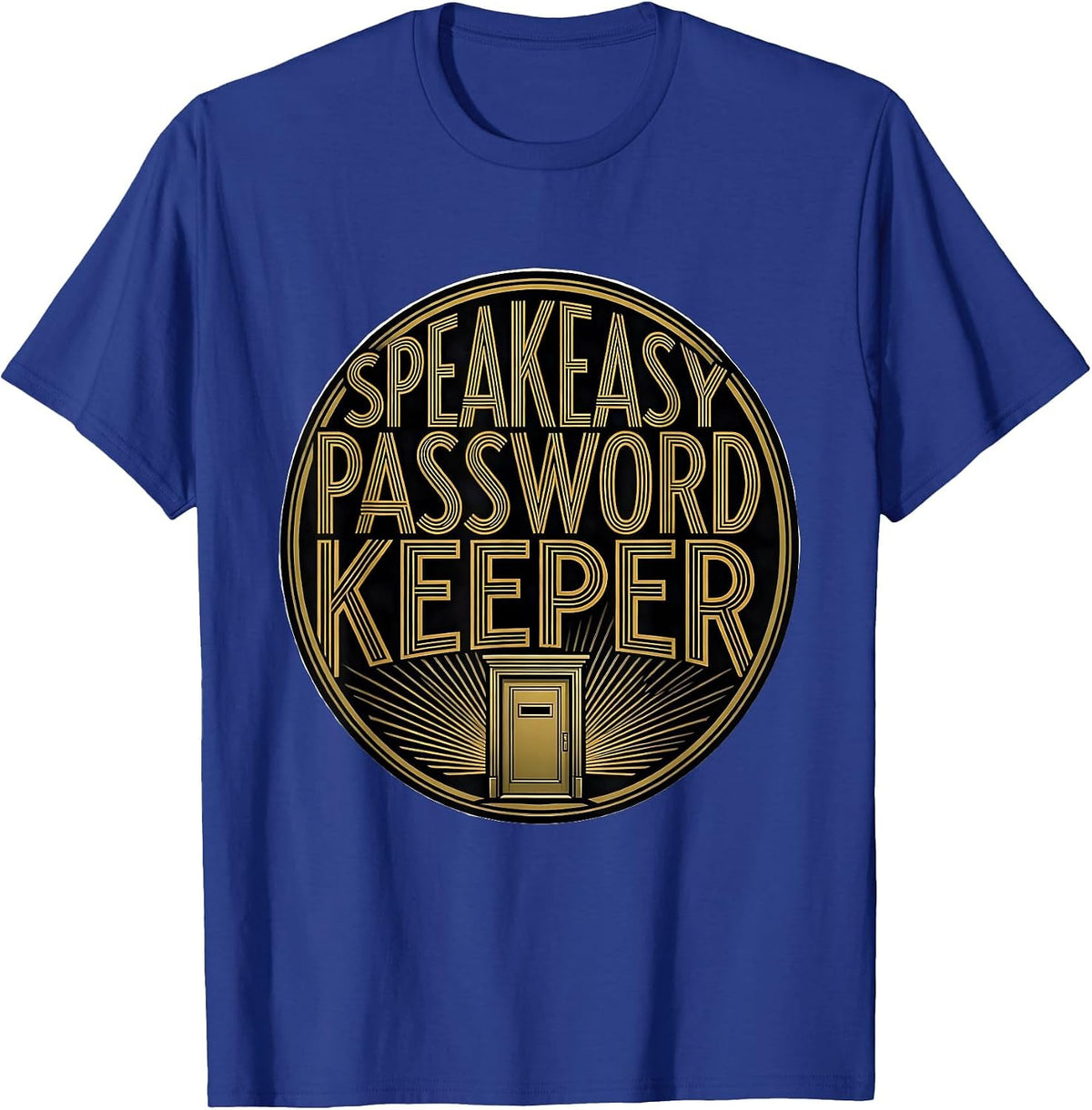 Men's Speakeasy Password Keeper Roaring 1920s Vintage Glamour New T-Shirt - Royal Blue