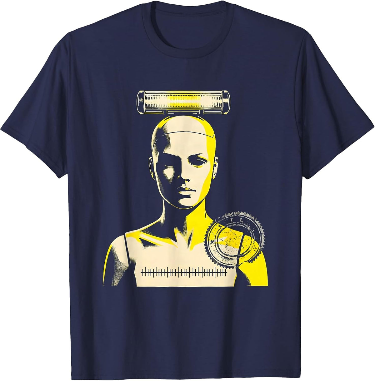 Men's Blunt Mannequin Emergency Light-Bar EMT Paramedic Humor T-Shirt - Navy Blue