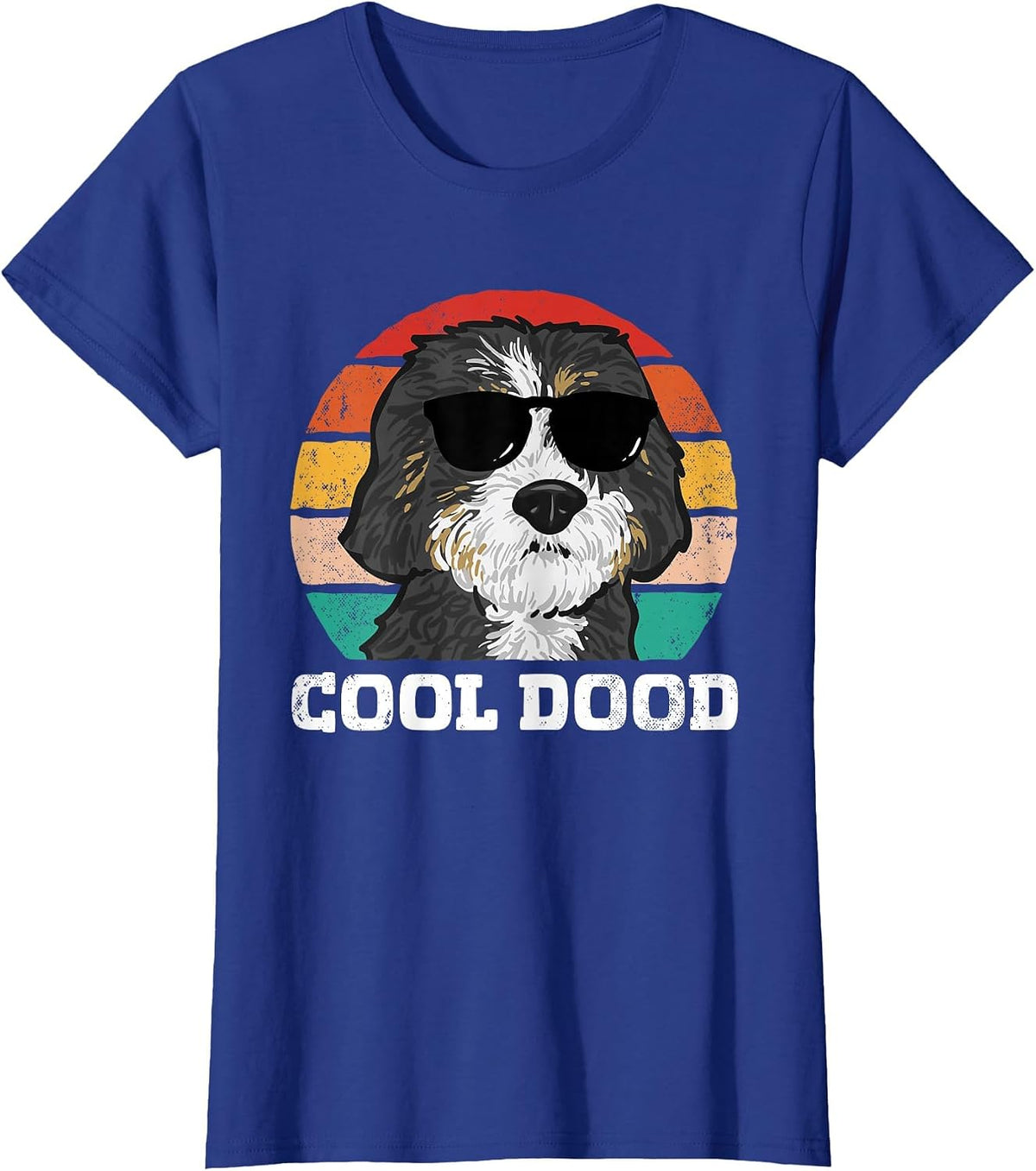 Bernedoodle Dog Cool Dood Bernedoodle T-Shirt - Royal Blue