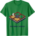 Men's Professionally Unfinished Funny Artist Painter Deadpan Humor T-Shirt - Kelly Green