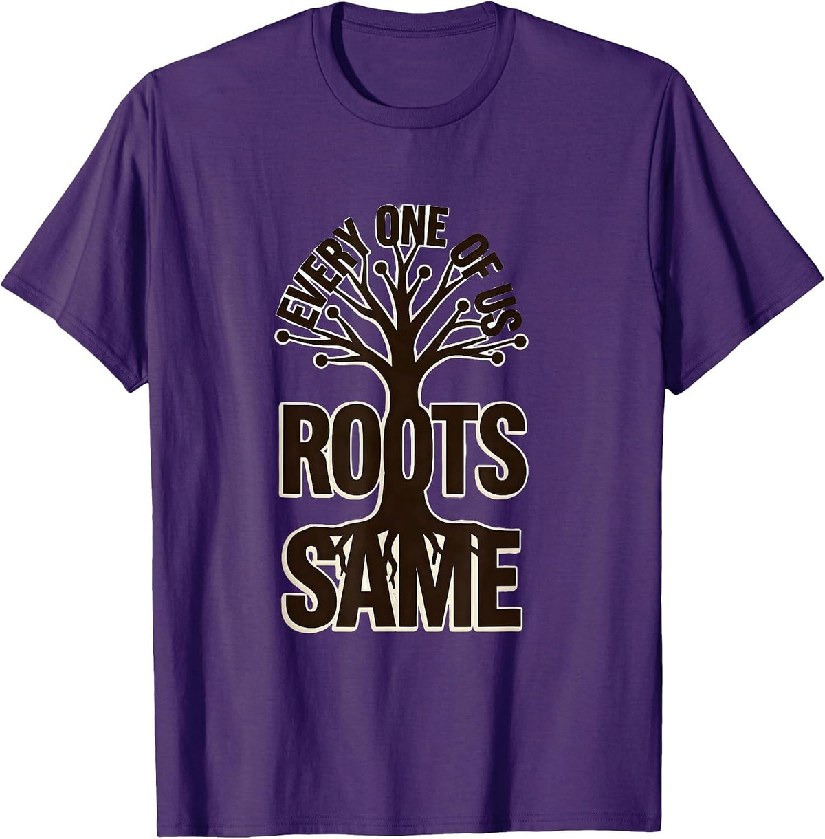 Men's Same Roots, Every One of Us Family Reunion Matching Group T-Shirt - Purple