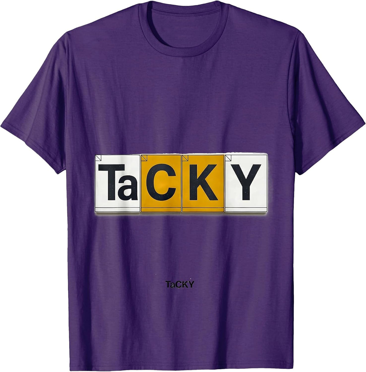 Men's TaCKY Funny Chemistry Pun Science Lover Gift T-Shirt - Purple