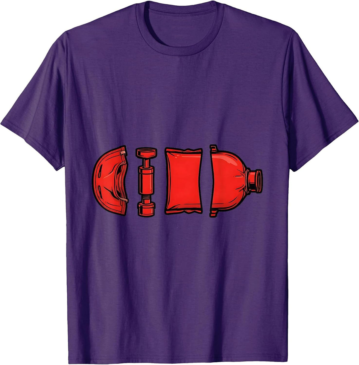 Men's Bag-Valve Resuscitator EMS Paramedic EMT Gift T-Shirt - Purple