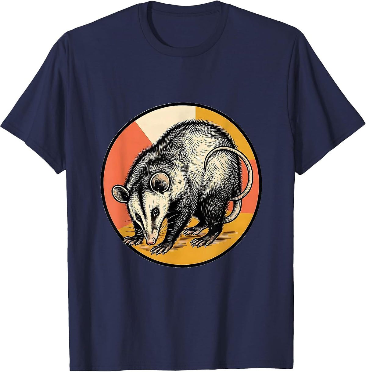 Sealed Opossum Bowing Funny Animal Meme Gift T-Shirt - Navy Blue