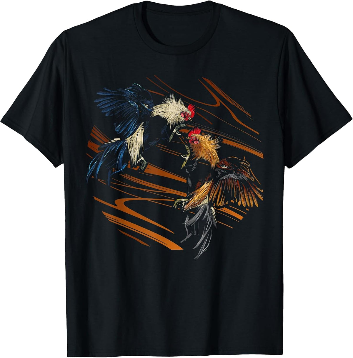Peleas De Gallos Cockfighter Game Fowl Cockfighting Rooster T-Shirt - Black