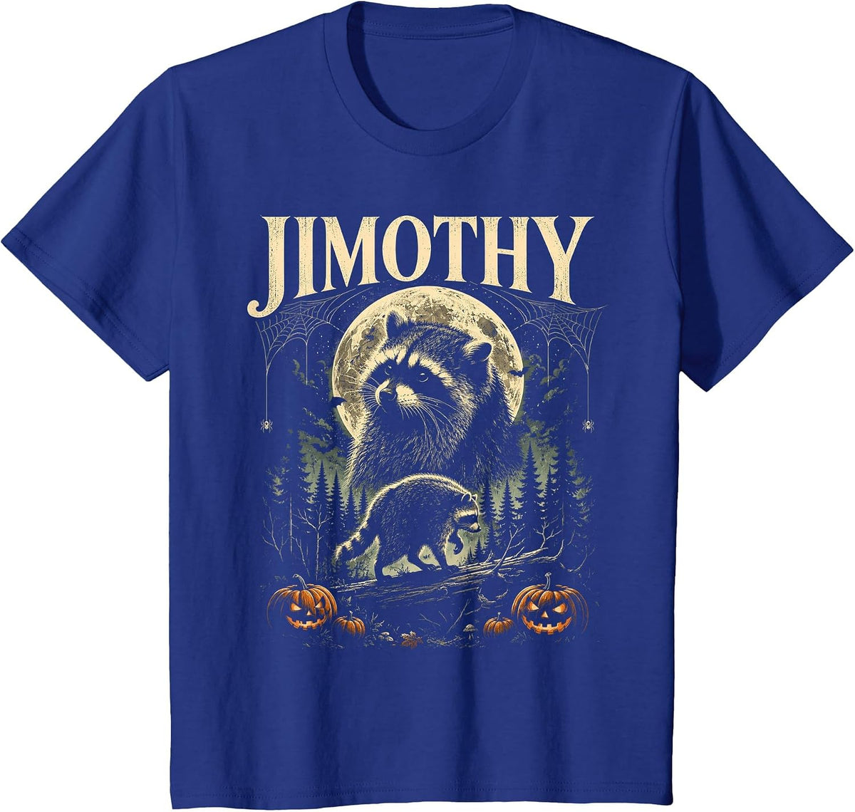 Jimothy Viral Raccoon Meme Halloween Funny T-Shirt - Royal Blue