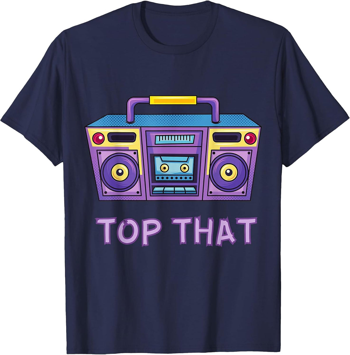 Top that Girl Rap Battle 80s Teen Movie Witch Cult Classic T-Shirt - Navy Blue