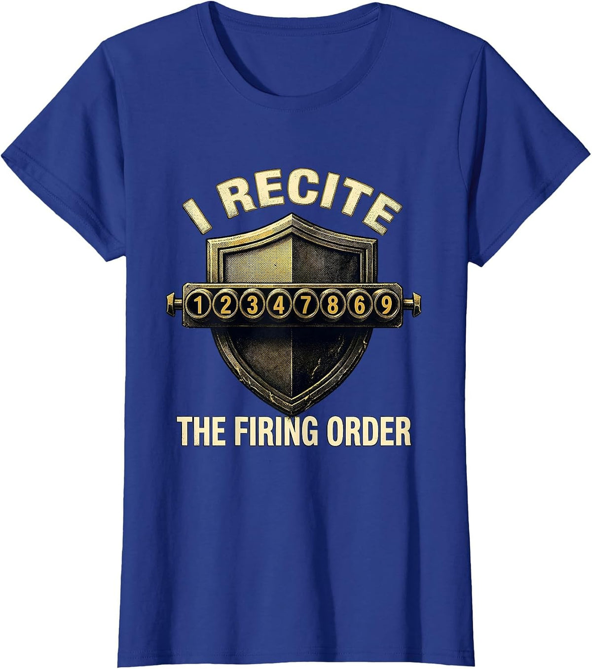 Women's I Recite The Firing Order Funny Mechanic Car Engine T-Shirt - Royal Blue