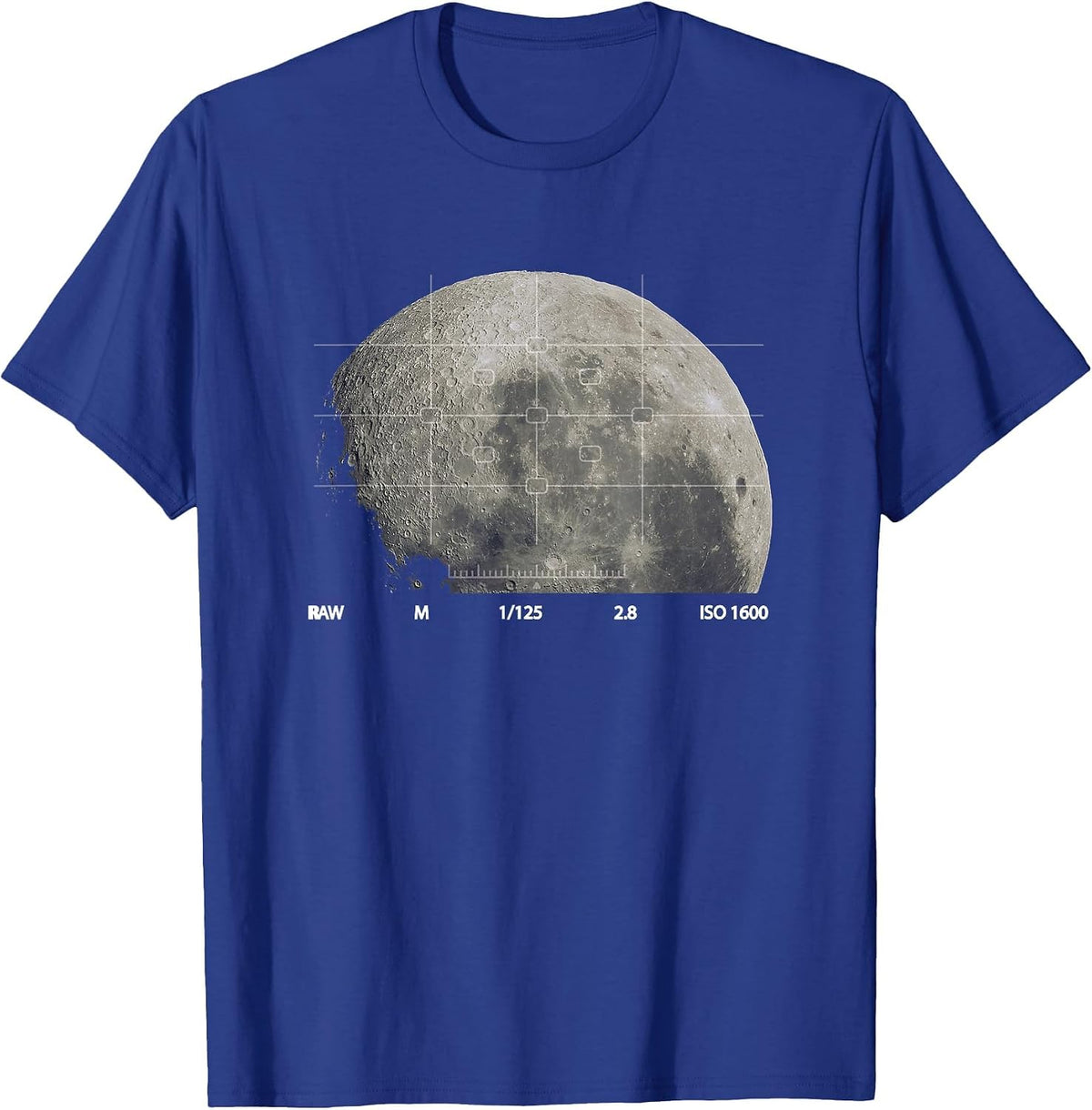 Astronomy Moon Photography Kids Men Women Astrophotography T-Shirt - Royal Blue