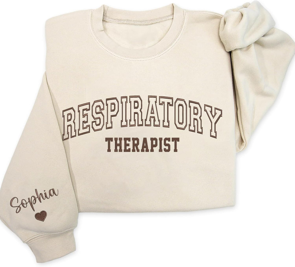 Custom Job Embroidered Sweatshirt, Personalized Job Roles Sweatshirt, Healthcare, Education, Wellness Gifts - Respiratory