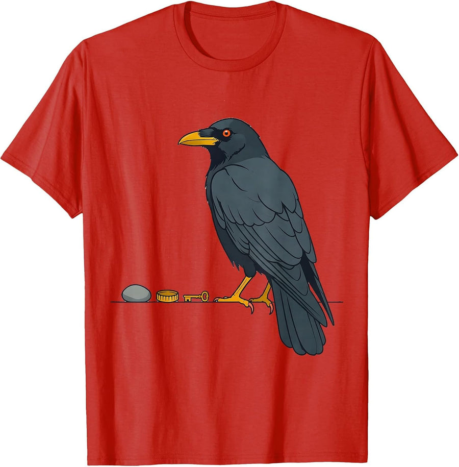 Men's Murder Of Crows Dark Humor Crow Lover Gift T-Shirt - Red