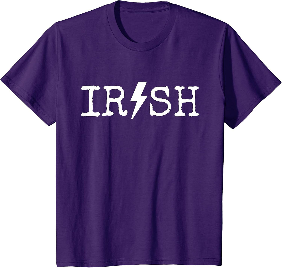 Irish Lightening - St. Patricks Day T-Shirt - Purple
