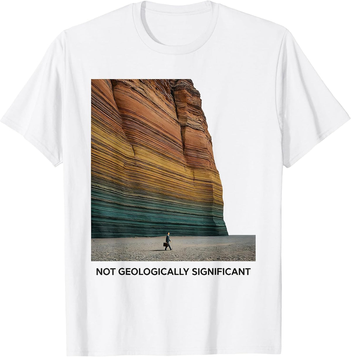 Not Geologically Significant Minimalist Rock Collector Humor T-Shirt - White