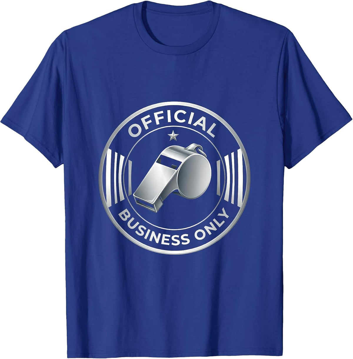 Official Business Only Bold Statement Design T-Shirt - Royal Blue