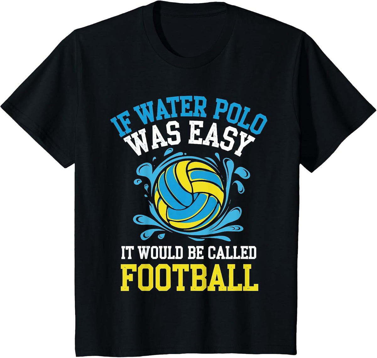 Water Polo Art for Men Women Water Polo Player Waterpolo T-Shirt - Black
