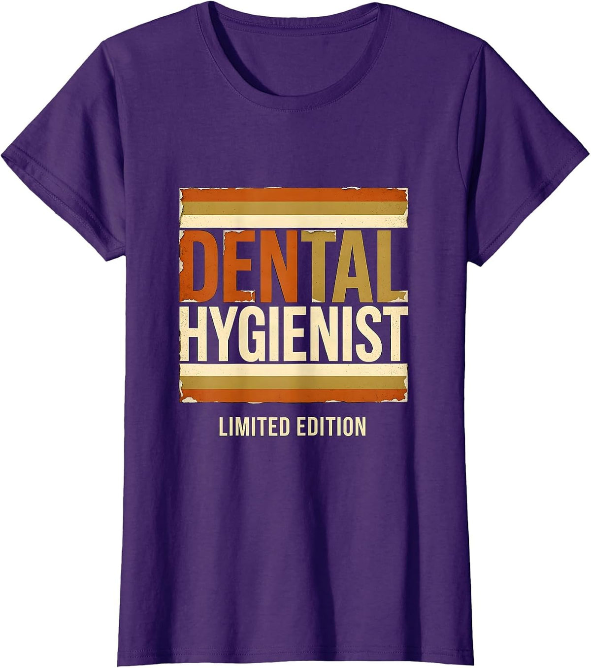 Women's Dental Hygienist Limited Edition Funny Job Title Profession T-Shirt - Purple
