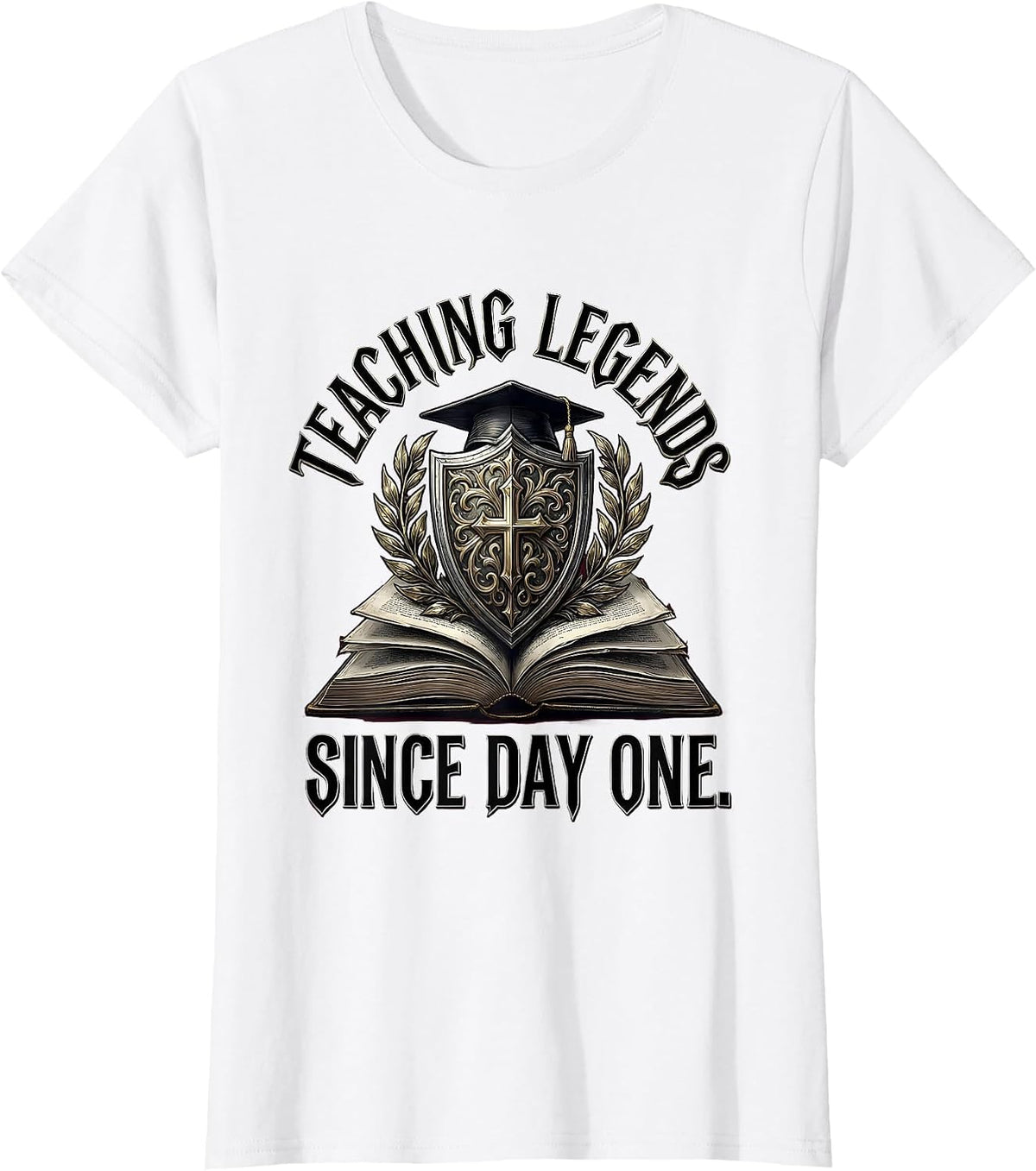 4th Grade Teacher Teaching Legends Since Day One T-Shirt - White