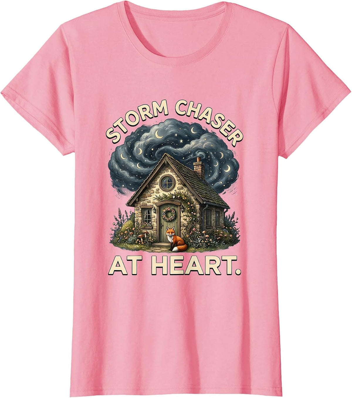 Women's Storm Chaser At Heart Stronger Than The Storm T-Shirt - Pink